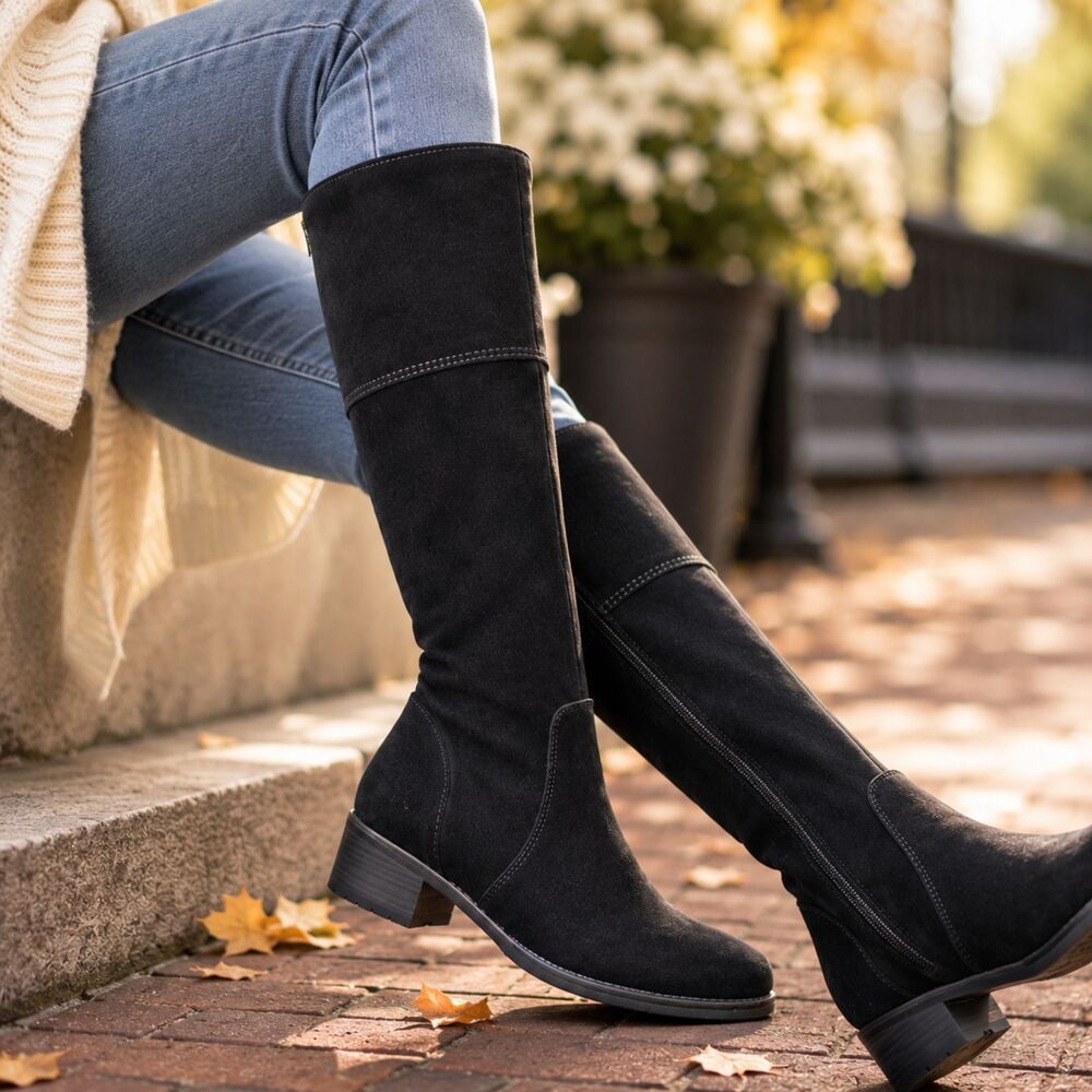 La Canadienne Highest Quality Brown Suede Riding Boots Size 5 Waterproof Comfort